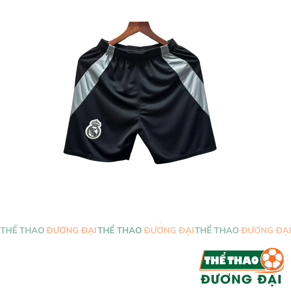 [Peinn] Quần Áo Bóng Đá Real Xám Training 2025 Thun Mè Cao Cấp Thoáng Khí Thể Thao Đương Đại