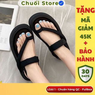 Dép quai hậu nữ da PU tổng hợp dệt vải đế cao su nhẹ nhàng tinh tế cao cấp dễ đi