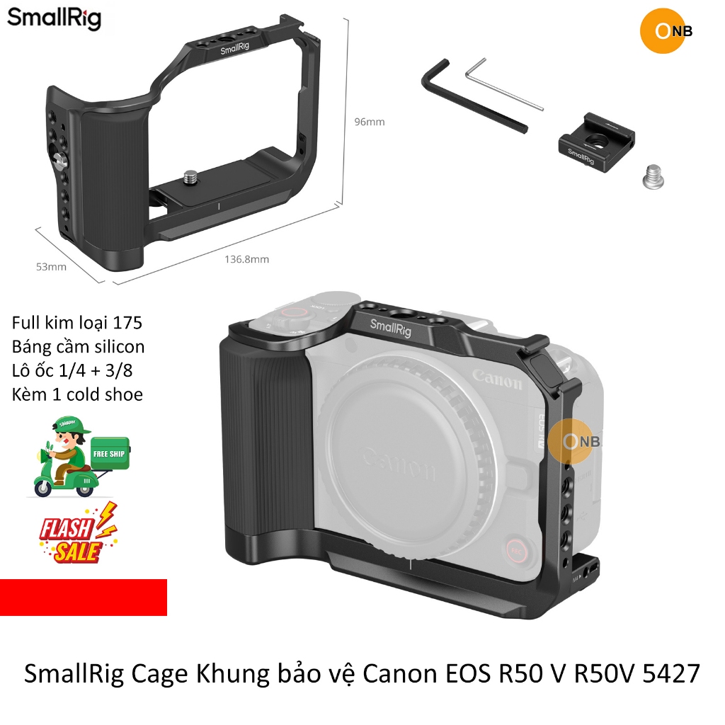 SmallRig Cage Khung bảo vệ Canon EOS R50 V R50V 5427 | Shopee Việt Nam