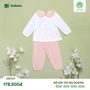 Bộ Cotton Cài Vai Dài Tay DOKMA Cho Bé DB2044 DB3179 DB3121 DB3020 DB3026