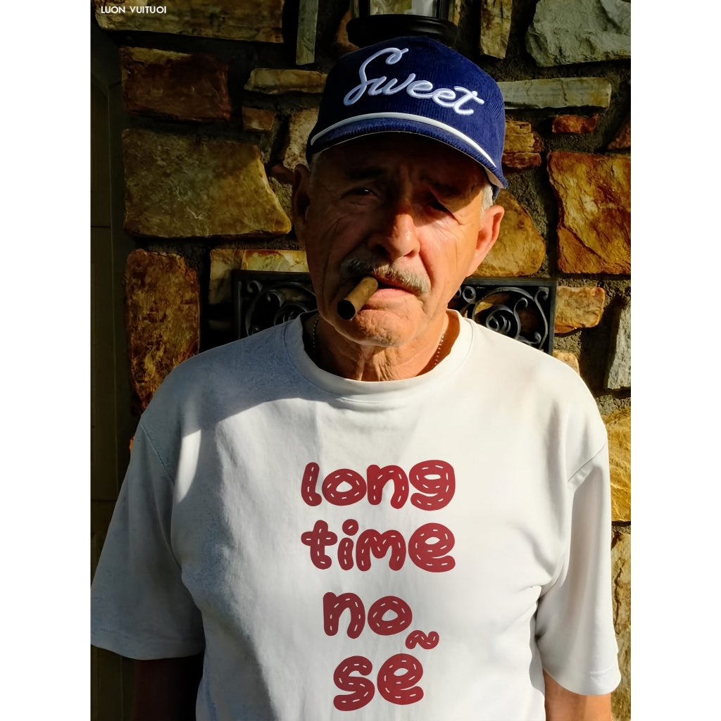 Áo Vớ Vẩn Vui Tươi REDLABEL Áo Thun LONG TIME NO SẼ TS43