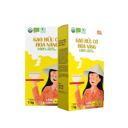 Gạo Hữu Cơ Hoa Nắng 1kg – Gạo Hữu Cơ Cho Trẻ Ăn Dặm – Chuẩn USDA EU
