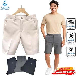 Quần short tây âu nam slimfit, vải cao cấp thoáng mát, form chuẩn trẻ trung