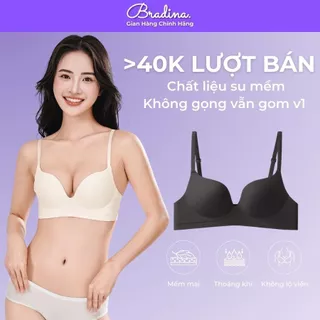 Áo lót mặc áo dài không gọng đệm vừa Bradina Perfect Fit2 không lộ viền, nâng ngực ALKG12