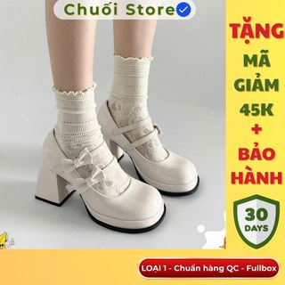 Giày cao gót nữ da PU tổng hợp dệt vải đế cao su thanh lịch nữ tính dịu dàng tinh tế