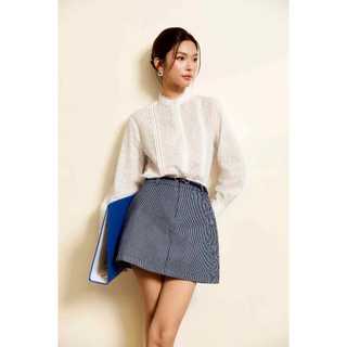 Áo Nữ Eyelet Blouse Long Sleeves, Chất Vải Boi Thêu Cotton Hoa Nhí Thoải Mái, WKI077 SOME HOW STORE