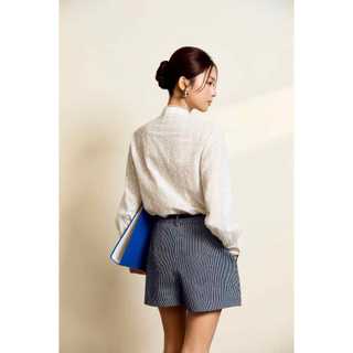 Áo Nữ Eyelet Blouse Long Sleeves, Chất Vải Boi Thêu Cotton Hoa Nhí Thoải Mái, WKI077 SOME HOW STORE