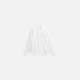 Áo Nữ Eyelet Blouse Long Sleeves, Chất Vải Boi Thêu Cotton Hoa Nhí Thoải Mái, WKI077 SOME HOW STORE