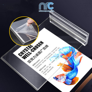 (Xuất hoá đơn VAT) Bảng menu mica, Bảng menu A4, A5, A6 trong suốt 2 mặt, đế dày 8mm - Mica cao cấp