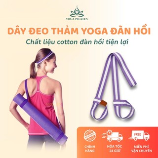Dây Buộc + Đeo Thảm Bản Lớn Yập Yoga, dây đeo thảm, dây buộc thảm bản lớn chất liệu cotton vòng thun co giãn rộng 4cm