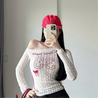 Áo Viền Số 33 Lưới Thiết Kế Lệch Vai New Trend BODY Nữ