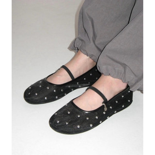 Mary Jane Bliss 0025 Studded Mesh Flat - Korea 🇰🇷