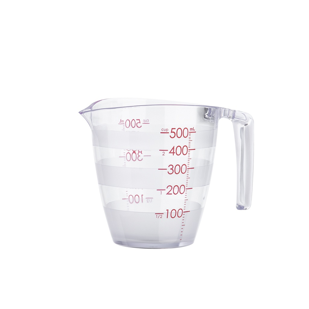 Cốc đong chịu nhiệt độ cao inochi, thiết kế chia vạch pha sữa, pha nước, nấu đồ ăn, pha chế tiện lợi k giòn gãy