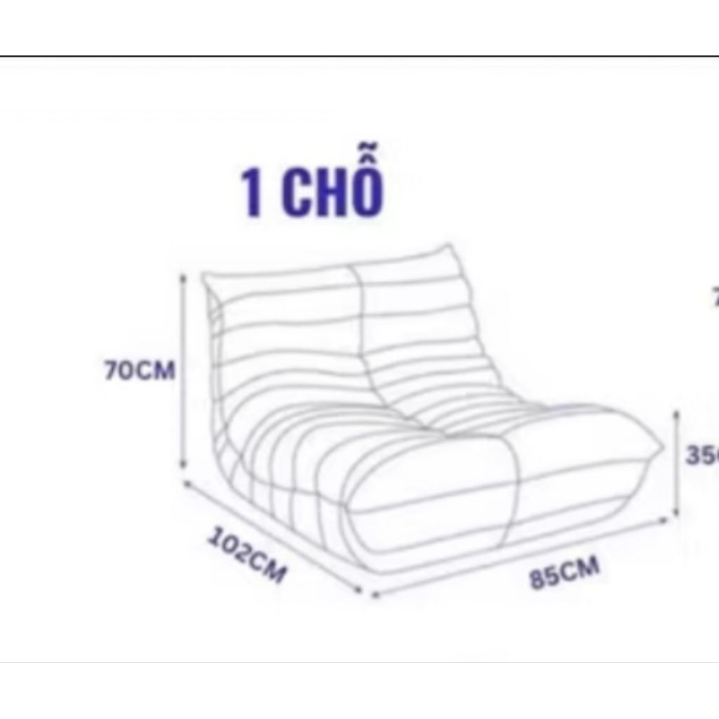 GA  bọc ghế TOGO dễ tháo giặt vệ sinh