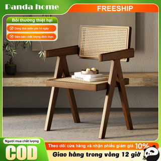 Panda Ghế gỗ ghế ăn tựa lưng đa năng ghế bàn ăn bàn học cabin decor cafe Thoáng khí mát mẻ