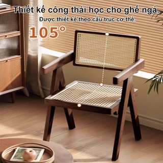 Panda Ghế gỗ ghế ăn tựa lưng đa năng ghế bàn ăn bàn học cabin decor cafe Thoáng khí mát mẻ