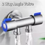 Van nước hai chiều, được làm từ thép không gỉ 304, phù hợp cho máy giặt/van nước/vòi nước.
