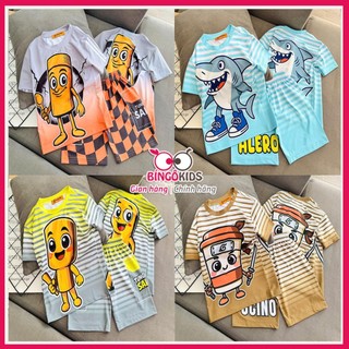 Đồ bộ mặc nhà cho bé trai hoạt hình tung tung sahur Ann Kids thun lạnh in 3D in họa tiết độc đáo
