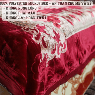 Chăn Siêu Tuyết Thái Lan 4kg, Chăn 3 Lớp Nhập Khẩu Ấm áp Đại Hàn, Chăn đông Mềm Mịn Không Rụng Lông