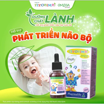 TPBVSK Fitobimbi Omega junior - Omega Thực Vật - Bổ Sung Omega 3, Omega 6 Cho Bé Chai 30ml