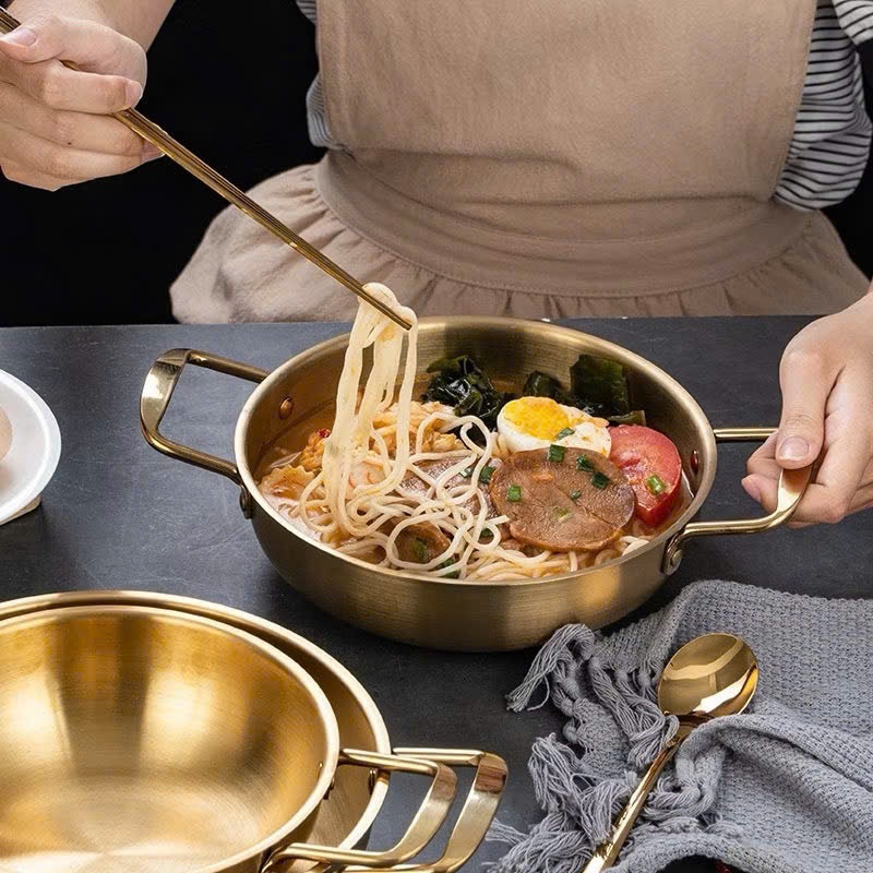 Chảo Vàng 18cm Phong Cách Hàn Quốc