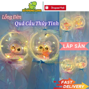 Đèn Lồng Trung Thu Qủa Cầu Nhựa Trong Suốt BỐ KHỦNG LONG Có Đèn Nhiều Mẫu Hoạt Hình Dễ Thương Hottrend 2025