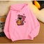 Áo Hoodie Nỉ Cotton Mềm Thời Trang Cho Bé Hình Gấu Hồng Ôm Trái Tim Vàng, Giữ Ấm Dễ Thương (M 264)