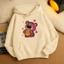 Áo Hoodie Nỉ Cotton Mềm Thời Trang Cho Bé Hình Gấu Hồng Ôm Trái Tim Vàng, Giữ Ấm Dễ Thương (M 264)