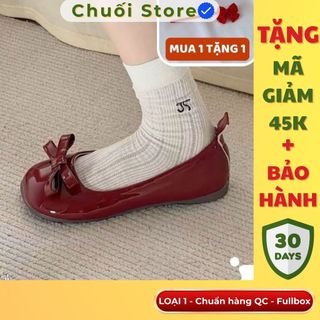 Giày bệt nữ da PU tổng hợp dệt vải đế cao su mềm mịn dễ thương thoải mái nữ tính