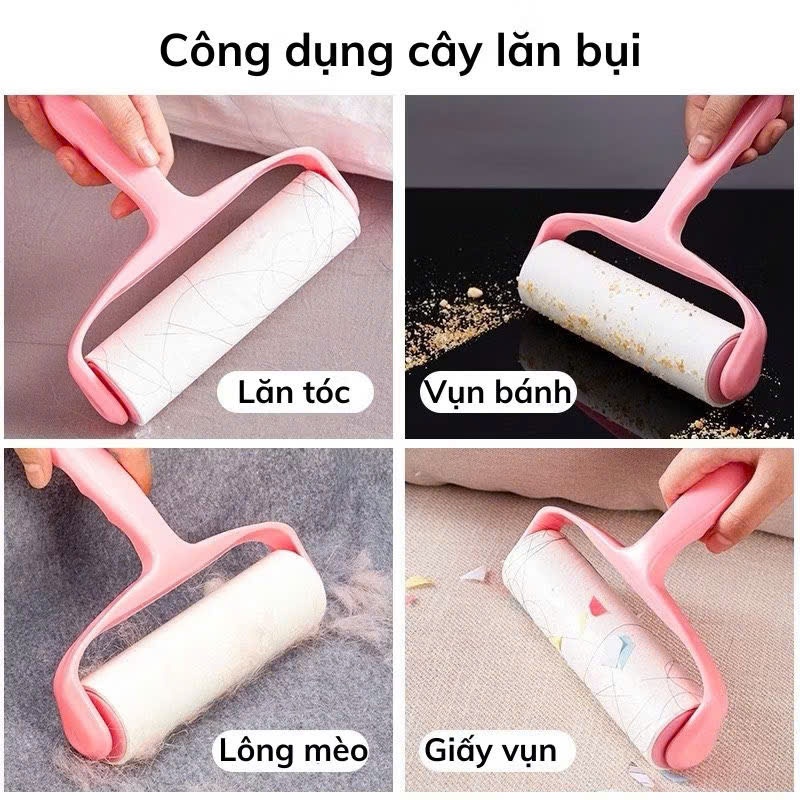 Bộ cây Lăn Bụi Kèm 2 Lõi Lăn Thay Thế