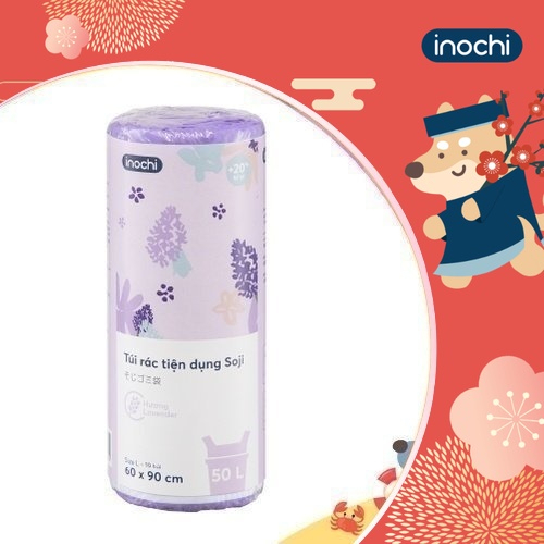 Túi rác tiện dụng có quai hương Inochi, hương lavender, hương chanh
