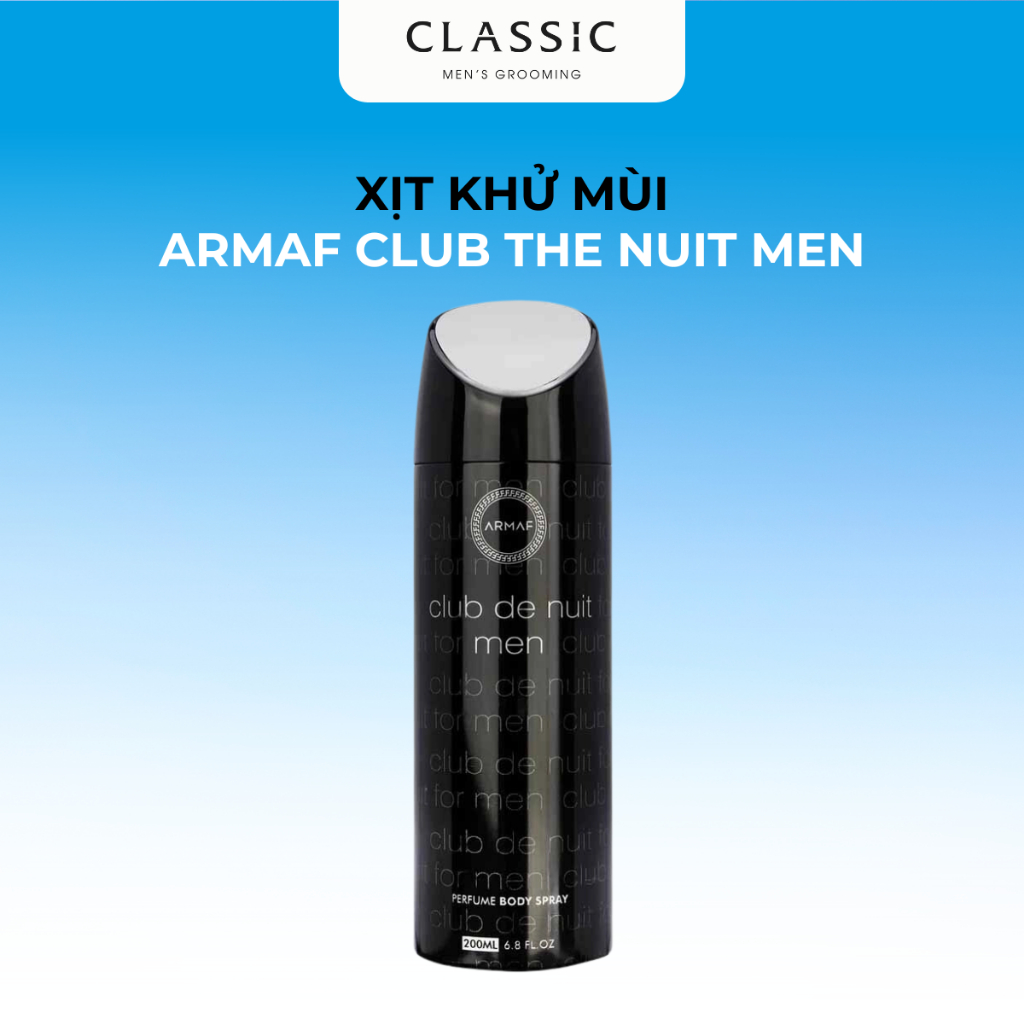 Xịt toàn thân Armaf Club De Nuit Body Spray Intense Men 200ML