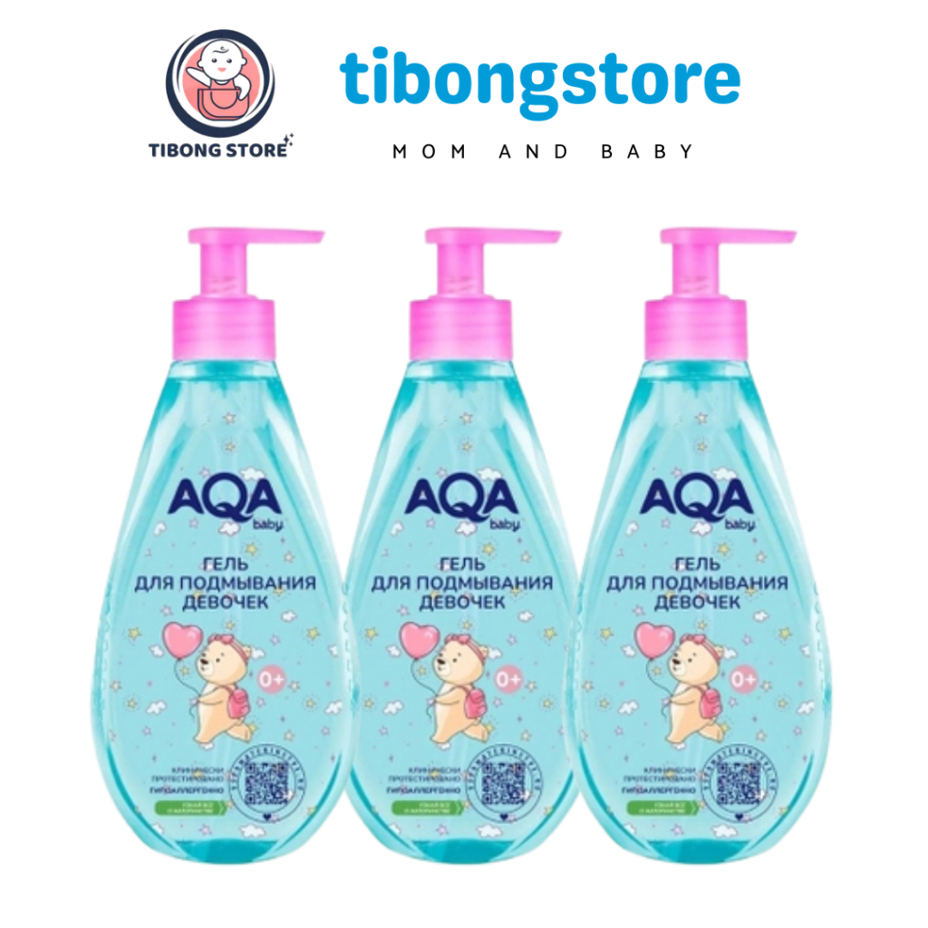 Dung dịch vệ sinh bé gái AQA baby từ 0-8 tuổi