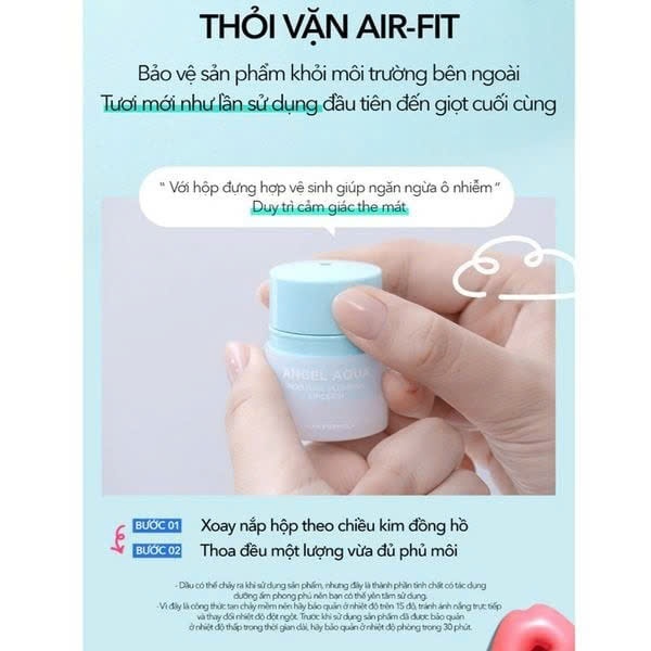 Son Dưỡng Môi Thuần Chay Beyond  Angel Aqua Moisture Plumping Lipcerin 15ml Belif