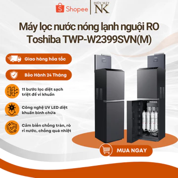 [Shopee Lắp đặt 0Đ HN HCM] Máy Lọc Nước Giữ Khoáng RO Plus TOSHIBA Originpure TWP-W2399SVN(M) - Nước Nóng Nguội Lạnh