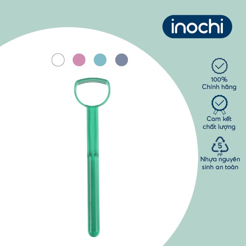 Dụng cụ vệ sinh lưỡi Inochi, dao nạo lưỡi, ngăn ngừa vi khuẩn giúp giảm hôi miệng, inochi store hcm