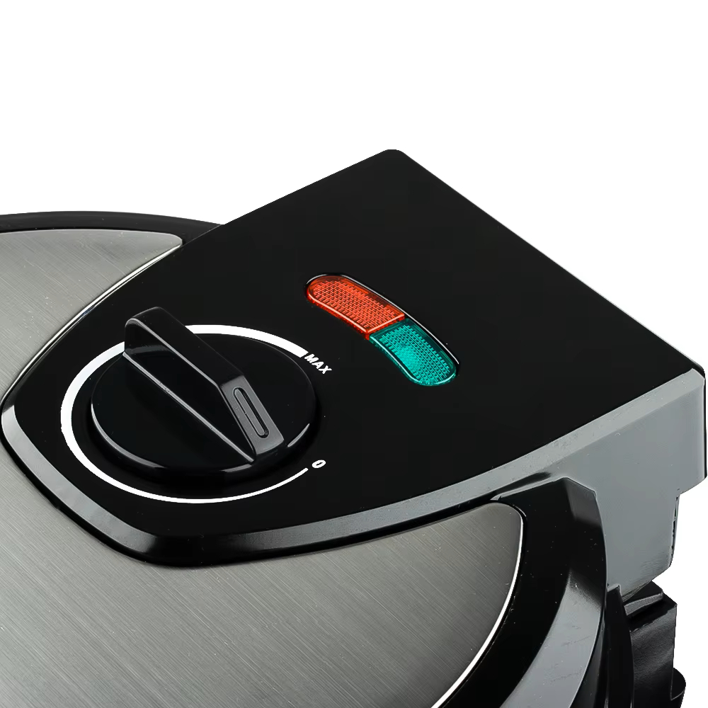 Máy làm bánh waffle, máy nướng bánh kẹp tổ ong RAF1200W làm nóng nhanh, bánh chín đều 2 mặt