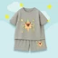 Set Đồ Thun Cotton Bé Trai Bé Gái – Hình CapyBara Đeo Kính Râm Dễ Thương, Vải Mát Mẻ Mùa Hè (M 265)