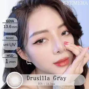 Lens y tế cấp ẩm Drusila gray dành cho mắt nhạy cảm Hàn Quốc Gamilens
