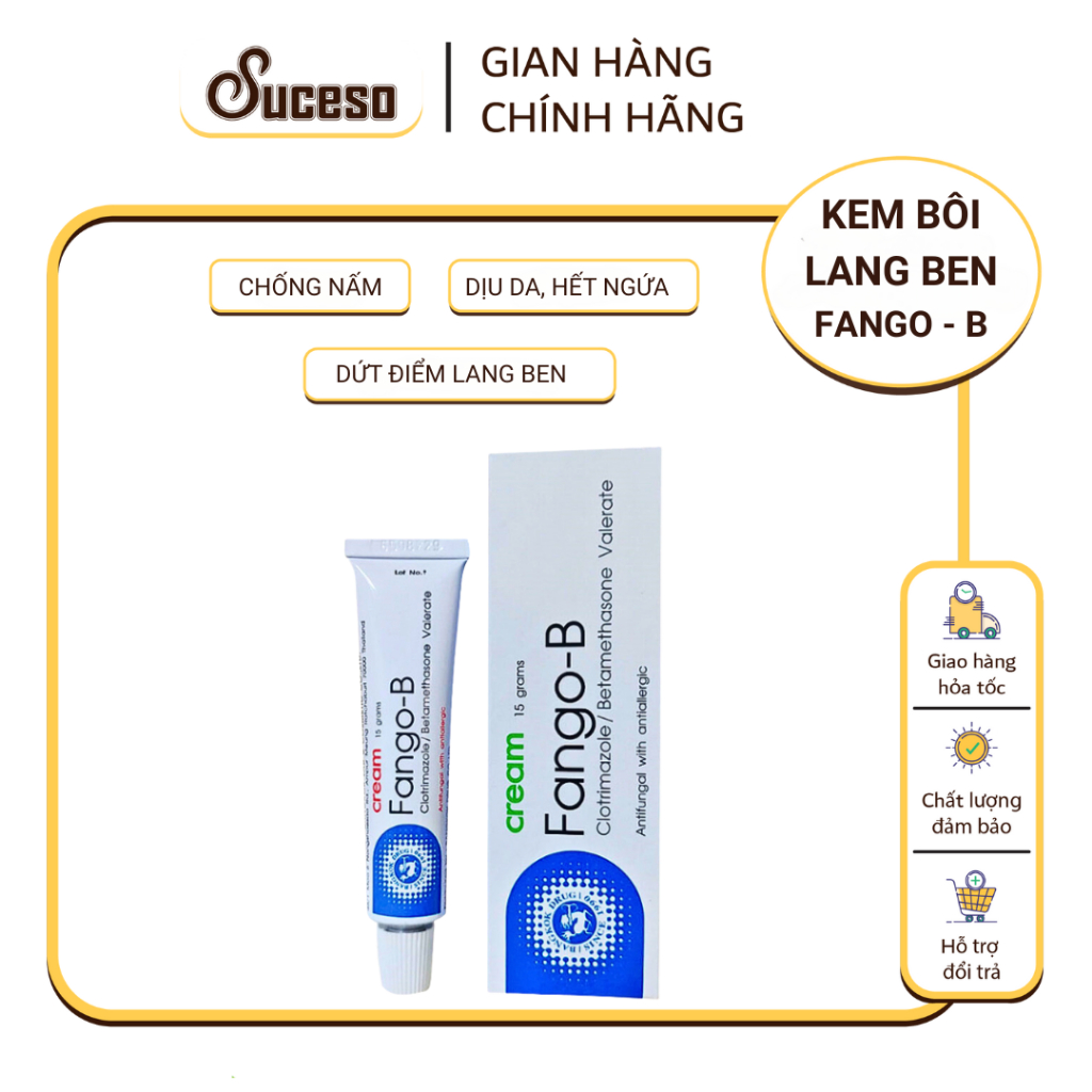 Kem Bôi Da Lang Ben Fango-BD Cream Thái Lan 15g Hỗ Trợ Giảm Ngứa, Khô ...