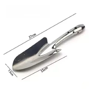 Xẻng Làm Vườn Inox - Dài 26cm, dụng cụ làm vườn tiện dụng, không rỉ sét, độ bền cao, cằm vừa tay
