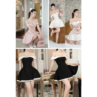 MIMI CLOTHING  - Váy nữ dáng ngắn thiết kế trễ vai quyễn rũ gợi cảm