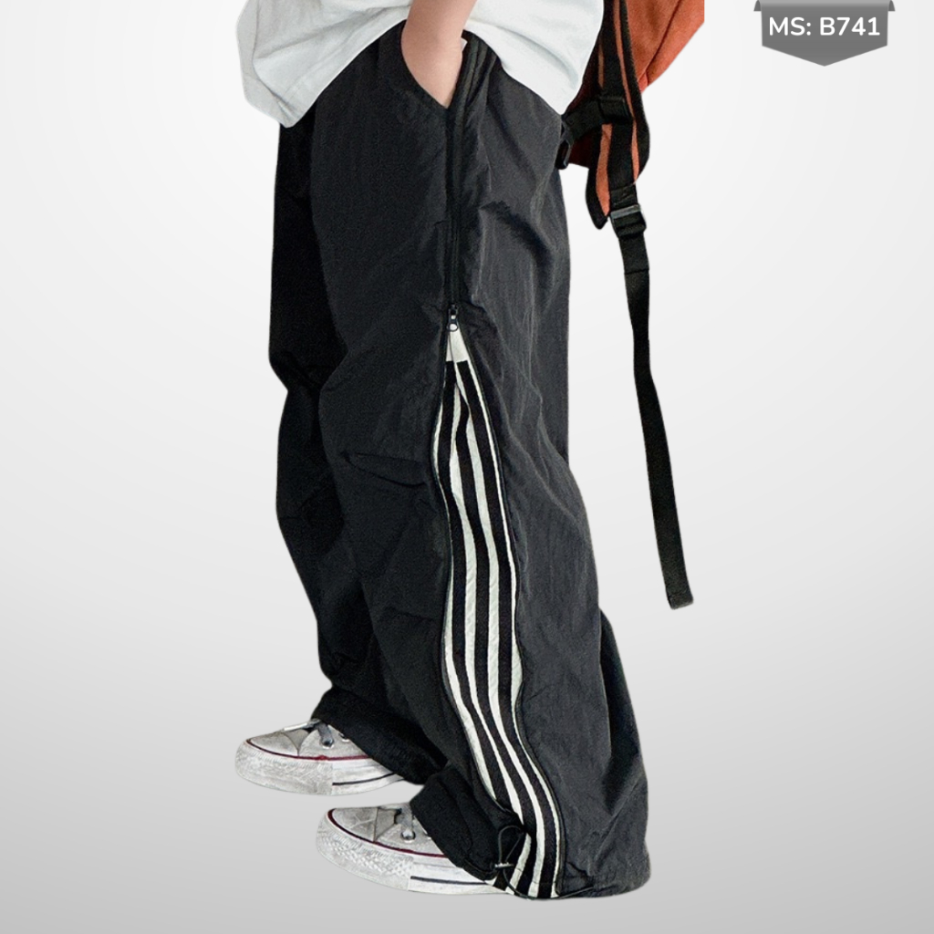 Quần ống rộng Phong Cách hip hop Đường Phố Cho Bé Trai, Bé Gái B741 | JJ Kids Fashion
