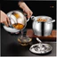 Hũ Inox 304 Tròn Đa Năng Không Gỉ Có Nắp Đậy , ÂU INOX CÓ TAY CẦM ĐỰNG THỨC ĂN, TÍCH TRỮ DẦU MỠ ĐA NĂNG