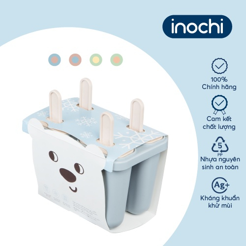 Khuôn làm kem không dính thành đá tiện lợi dễ tách kem inochi.GIAO MÀU NGẪU NHIÊN