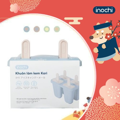 Khuôn làm kem không dính thành đá tiện lợi dễ tách kem inochi.GIAO MÀU NGẪU NHIÊN