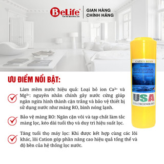 Lõi lọc nước số 2 Cation 10 inch khử cặn đá vôi, dùng cho máy lọc nước gia đình Ro