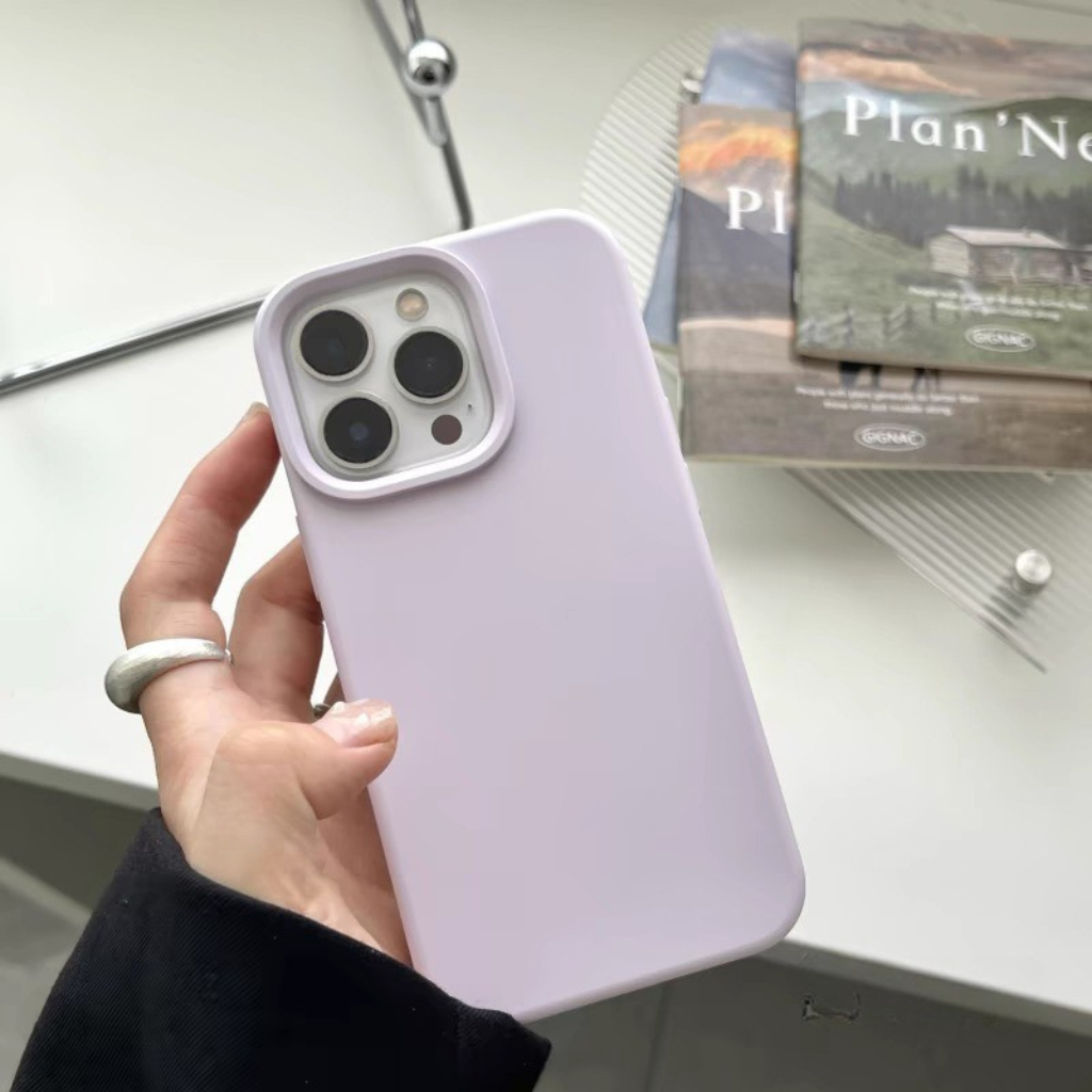 Ốp Lưng iPhone TPU Màu Pastel Chống Bẩn Lót Nhung, Chống Sốc, Bảo Vệ Camera - iP 7/8/X/XS/11/12/13/14/15/16/17/Plus/Pro/