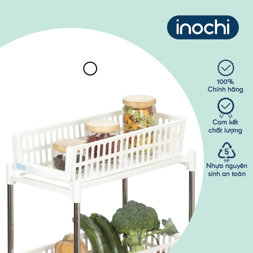 Kệ trượt inochi đựng gia vị, sách, mỹ phẩm, kệ nhà bếp, phòng tắm tiện dụng