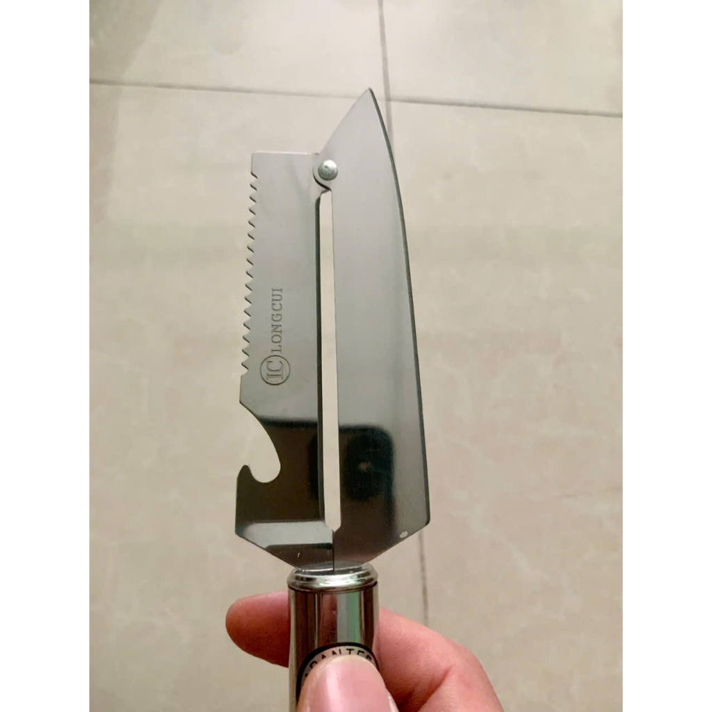 Dao 2 Lưỡi Inox, Dao Inox Bào Gọt Củ Quả Đa Năng